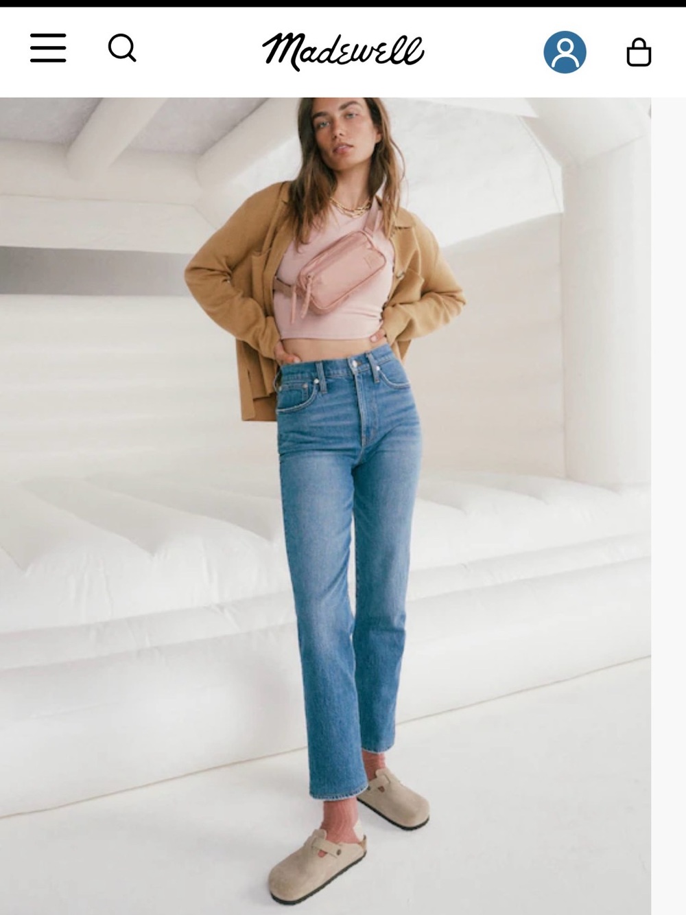 Madewell the perfect vintage Jeans in Belbury wash 32 petite